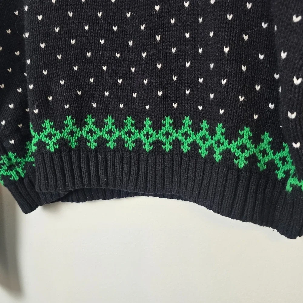 Polo Ralph Lauren Mens Fair Isle‎ Snowflake Cowl Neck Sweater M Angora Cashmere